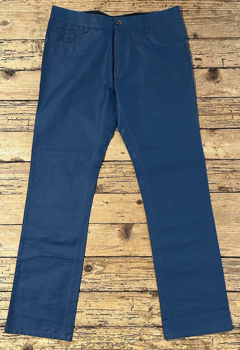 Pavini Men’s Size 34 Blue Waxed Jeans NWT